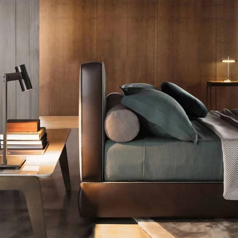 Aren Linen Fabric Modern Bed Frame